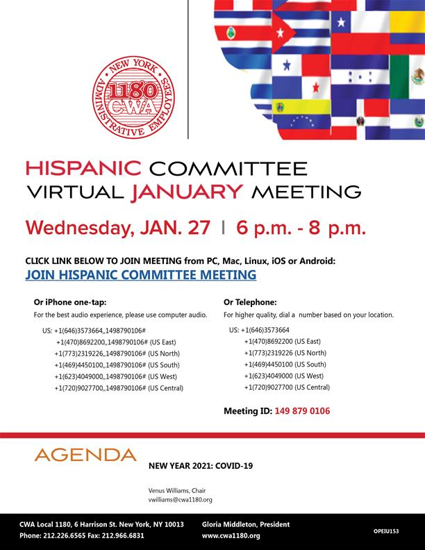 Hispanic Committee Virtual Jan 2021